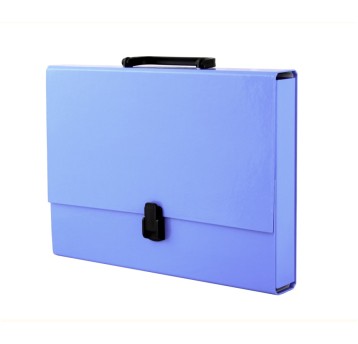 TECZKA SZKOLNA A4 Z RĄCZKĄ NA ZAMEK NIEBIESKA