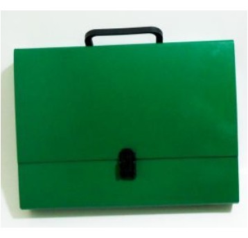 TECZKA SZKOLNA A4 Z RĄCZKĄ NA ZAMEK ZIELONA