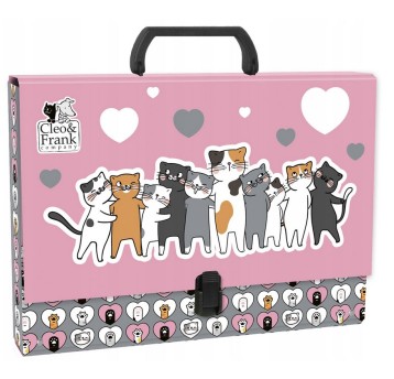 TECZKA TWARDA Z RĄCZKĄ CLEO I FRANK 39 (KOT)