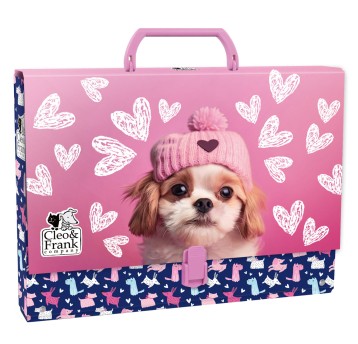 TECZKA TWARDA Z RĄCZKĄ CLEO I FRANK 42 PIES 3713