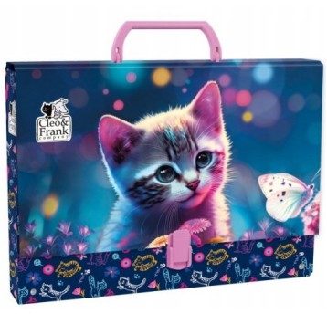 TECZKA TWARDA Z RĄCZKĄ CLEO I FRANK 43 KOT 3775