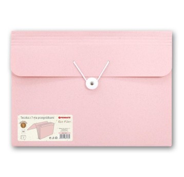 TECZKA Z 7-MA PRZEGRÓDKAMI ECO FILE RÓŻOWA 2760