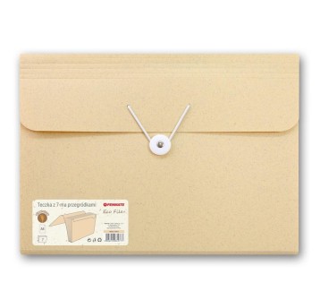 TECZKA Z 7-MA PRZEGRÓDKAMI ECO FILE ŻÓŁTA 2777