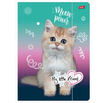 TECZKA Z GUMKĄ A4 300 g/m2 MY LITTLE FRIEND, KITTY