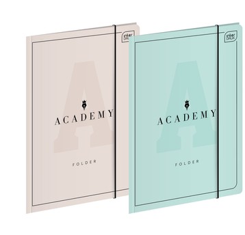TECZKA Z GUMKA A4 ACADEMY PASTEL A'10 9376