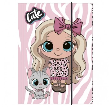 TECZKA Z GUMKĄ A4 BEST FRIENDS 10 6442