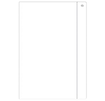 TECZKA Z GUMKĄ A4 BIAŁA A'10 3408