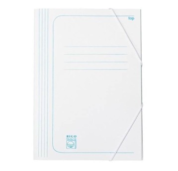 TECZKA Z GUMKĄ A4 BIAŁA BIGO A"25 0029