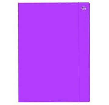 TECZKA Z GUMKĄ A4+ FLUO FIOLETOWA A'10 3129