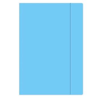 TECZKA Z GUMKĄ A4+ FLUO NIEBIESKA A'10 3136