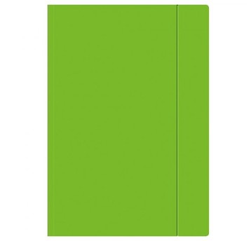 TECZKA Z GUMKĄ A4 FLUO ZIELONA A'10 3167