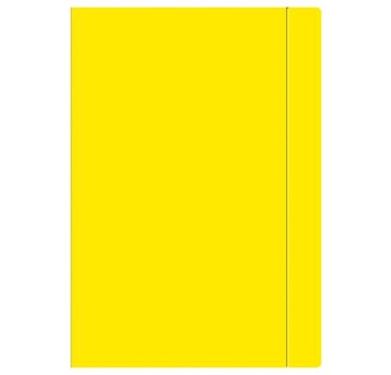 TECZKA Z GUMKĄ A4 FLUO ŻÓŁTA A'10 3143