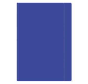 TECZKA Z GUMKĄ A4+ JEDNOKOLOR. GRANATOWA 1816 A'10