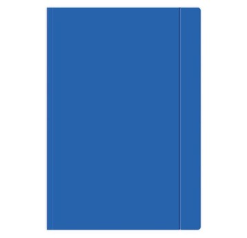 TECZKA Z GUMKĄ A4+ JEDNOKOLOR. NIEBIESKA 3075 A'10