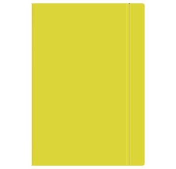 TECZKA Z GUMKĄ A4 JEDNOKOLOR. ŻÓŁTA 3105 A'10