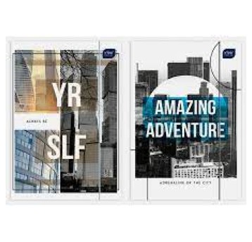 TECZKA Z GUMKĄ A4+ LUX BLACK&WHITE CITY 2023 A'10