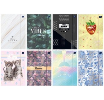 TECZKA Z GUMKĄ A4 LUX UV METALLIC 9035