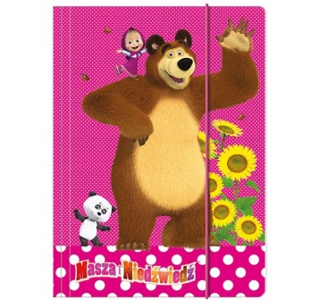 TECZKA Z GUMKĄ A4 MASZA I ŃIEDZWIEDZ 8233 A'10