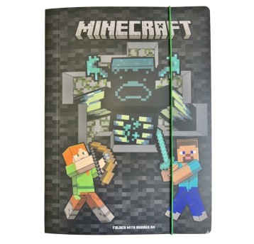 TECZKA Z GUMKĄ A4 MINECRAFT 3917 A'10