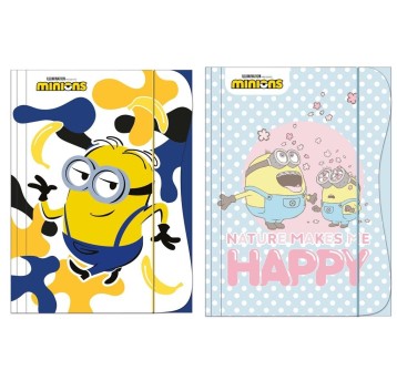 TECZKA Z GUMKA A4 / MINIONKI - KIDS