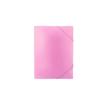 TECZKA Z GUMKĄ A4 PP PASTEL RÓŻOWY 5319