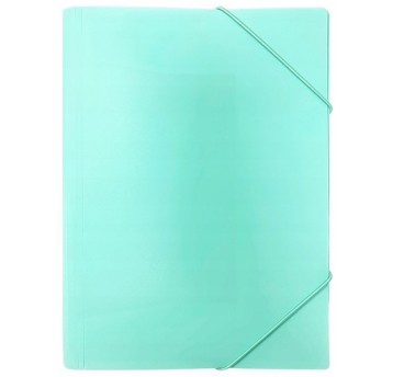 TECZKA Z GUMKĄ A4 PP PASTEL ZIELONY