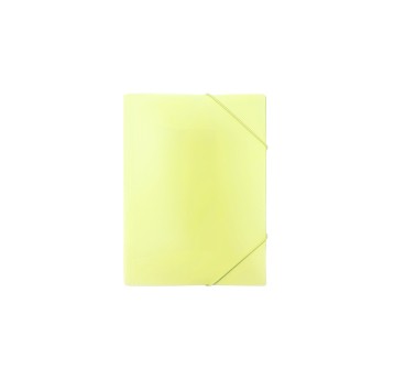 TECZKA Z GUMKĄ A4 PP PASTEL ŻÓŁTY 5333