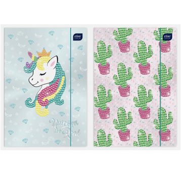 TECZKA Z GUMKĄ A4 SHINE METALLIC A'10 6934