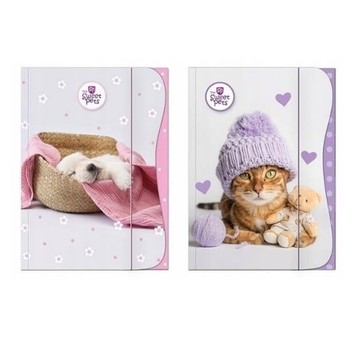 TECZKA Z GUMKA A4 / THE SWEET PETS - KIDS A'10