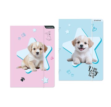 TECZKA Z GUMKA PAP A4 DOGGY STK FOL10 8931 A'10