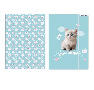 TECZKA Z GUMKA PAP A4 KITTY STK FOL 4278 A'10