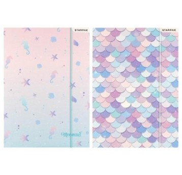 TECZKA Z GUMKĄ PAP A4 MERMAID STK A'10 2750