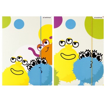 TECZKA Z GUMKA PAP A4 MONSTER STK FOL 10/100 A'10