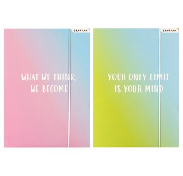 TECZKA Z GUMKA PAP A4 OMBRE STK FOL 10/100 A'10