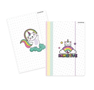 TECZKA Z GUMKĄ PAPIEROWA A4 CATCORN STK A'10 8110