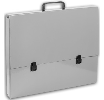 TECZKA Z RĄCZKĄ A3 SREBRNA 1054
