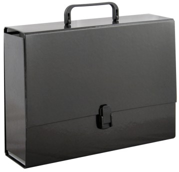 TECZKA Z RĄCZKĄ A4 10CM CZARNA 0415