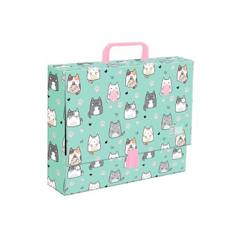 TECZKA Z RĄCZKĄ A4 XL CHARMING CATS STRIGHT 2666