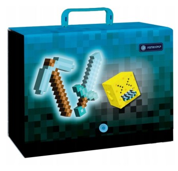 Teczka z rączką ASTRAPAP BLUE PIXEL XL 9cm 5241