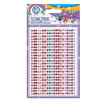 TĘCZOWE PEREŁKI NAKLEJKI MIX KOL 335118012 A'24