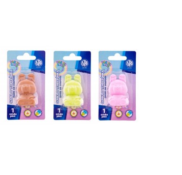 Temperówka i gumka w kształcie króliczka 2w1