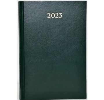 TERMINARZ A5 DZIENNY TWARDY ZIELONY 2025 6911