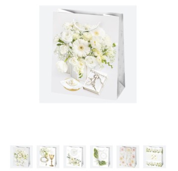 TORBA OZDOBNA KOMUNIA A5 19X23X10,5 CM A'10