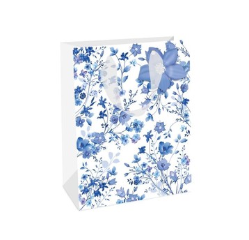 TORBA PREZENTOWA Blue Flowers M 2001