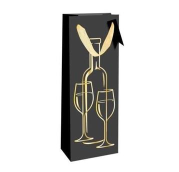TORBA PREZENTOWA Golden Black B 3654