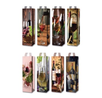 TOREBKA PAPIEROWA BUTELKA 13X36X9,5 JP010 464 A'12