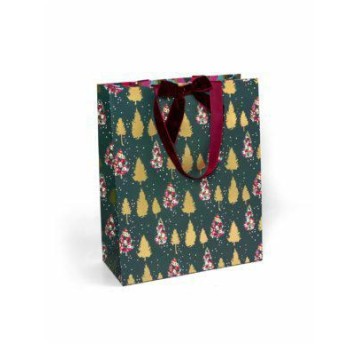 TOREBKI PAP. CHOINKI Z KOKARDĄ 32X12X26 (5) 6542