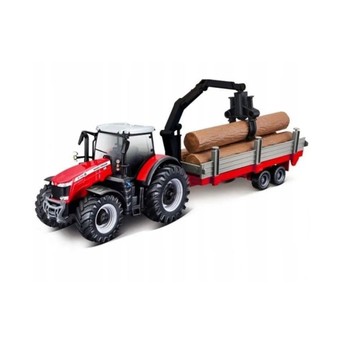 TRAKTOR MASSEY FERGUSON TRANSPORTER DREWNA CZERWON