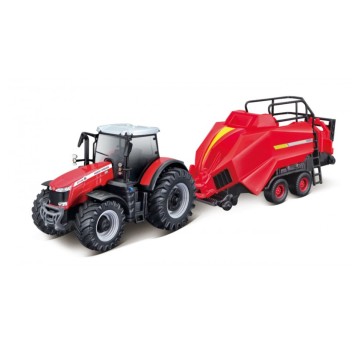 TRAKTOR MASSEY FERGUSON Z BELOWNICĄ BURAGO 6670