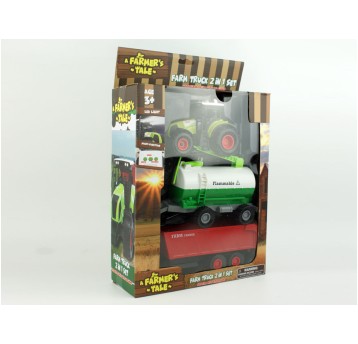 Traktor z przyczepą 29x20x10cm 1632